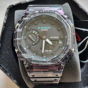 Casio G-Shock GA2100NN-1A Iridescent Digital Blazing Translucent Watch